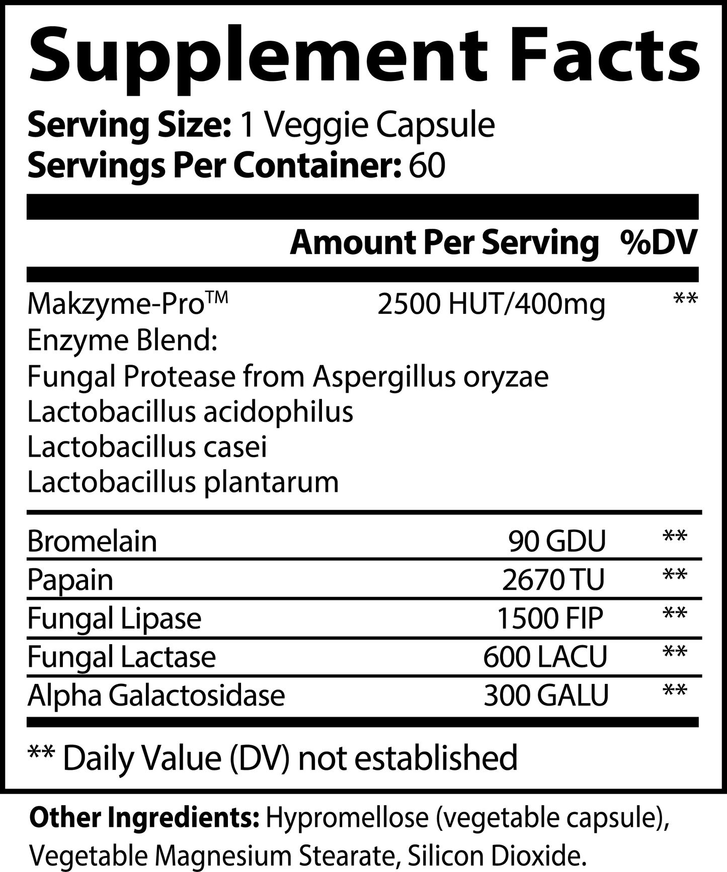 Enzenti Digestenz Complete supplement for digestive wellness — multi-enzyme and probiotic formula in a 60 capsule bottle for gut health support.